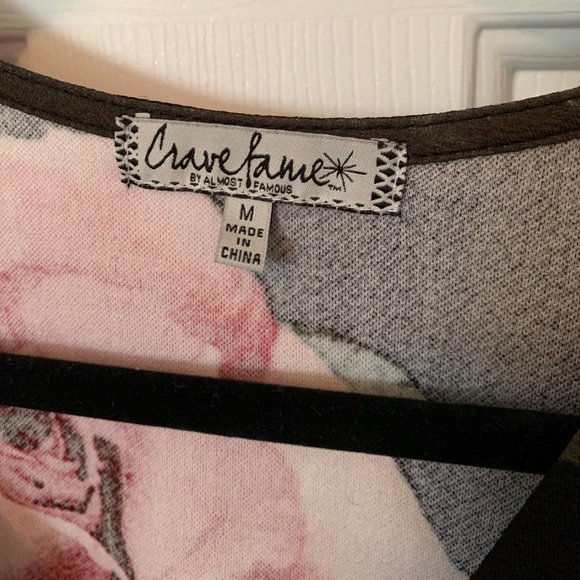 ROSES PRINT ASYMMETRICAL MINI DRESS - Picture 2 of 5